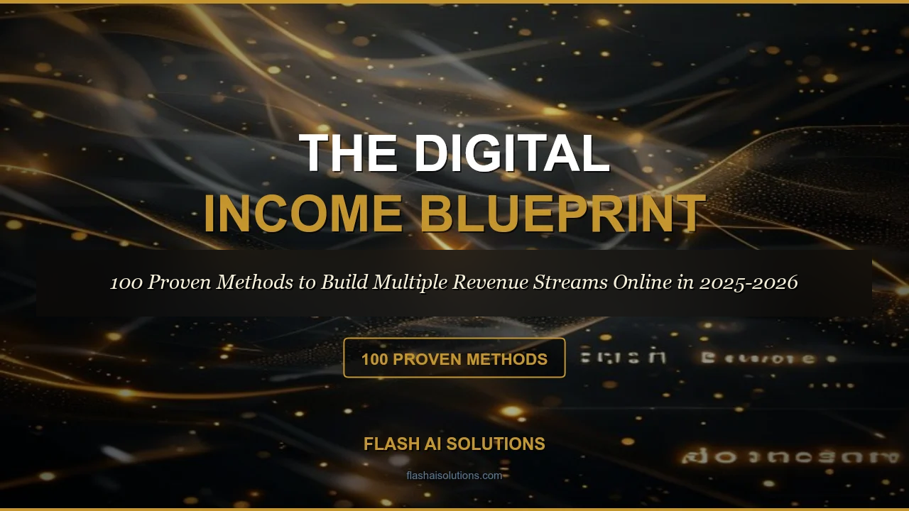 The Digital Income Blueprint - 100 Proven Methods cover